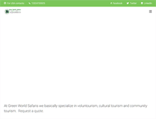 Tablet Screenshot of greenworldsafaris.com
